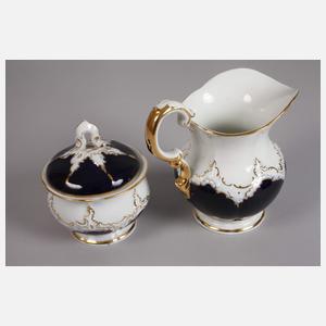 Meissen prunkvolles Kaffee-/Teeservice "B-Form"