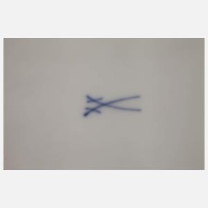 Meissen ovale Prunkschale Reliefdekor