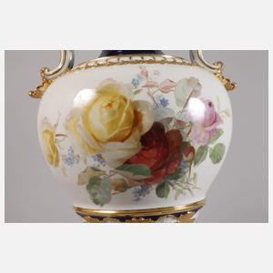 Meissen große Prunkvase Weichmalerei