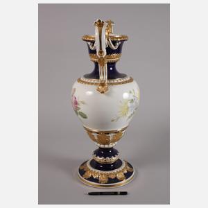 Meissen große Prunkvase Weichmalerei