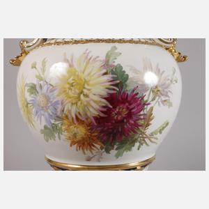 Meissen große Prunkvase Weichmalerei