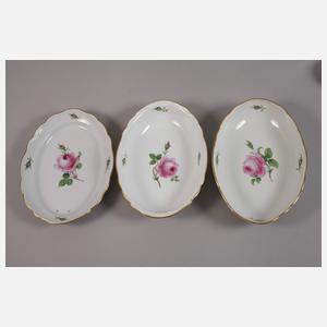 Meissen Konvolut "Rote Rose"