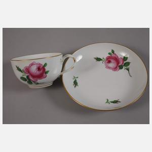 Meissen Konvolut "Rote Rose"