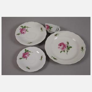 Meissen Konvolut "Rote Rose"
