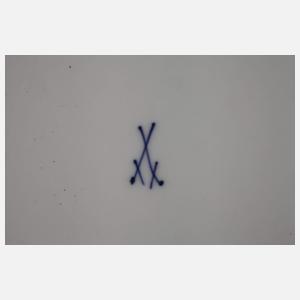 Meissen zwölf Speiseteller "Rote Rose"