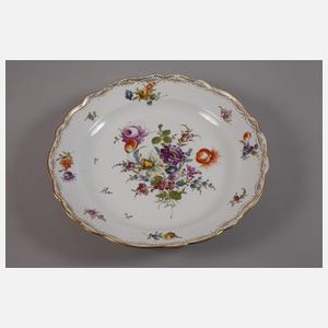 Meissen Gedeck und Platte "Bukett alter Manier"