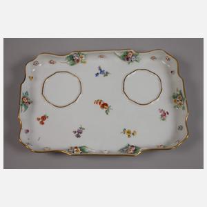 Meissen Schreibzeug Blütenbesatz