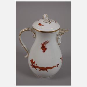 Meissen Kaffeeservice "Reicher rote Drache"