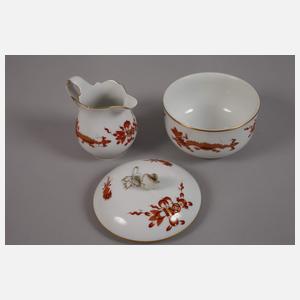 Meissen Kaffeeservice "Reicher rote Drache"