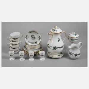Meissen Kaffeeservice "Reicher grüner Drache"