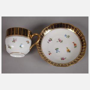 Meissen Konvolut Blumen- und Figurenmalerei