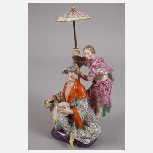 Meissen "Chinesengruppe auf Schreibzeug"