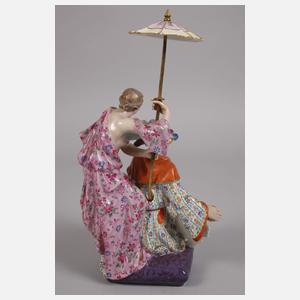 Meissen "Chinesengruppe auf Schreibzeug"