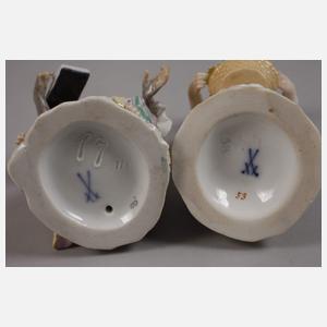 Meissen "Affe als Sängerin“und "Gärtnerkind"