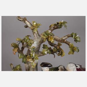 Meissen "Jägergruppe mit Baum"