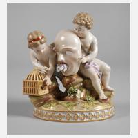 Meissen "Zwei Kinder mit Vogelbauer"111