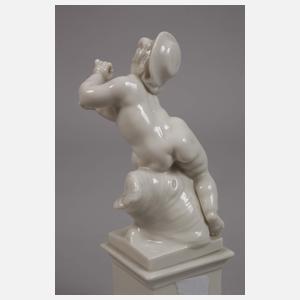 Nymphenburg Paar Putten mit "Bayerischem Wappen"