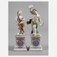 Nymphenburg Paar Putten mit "Bayerischem Wappen"111