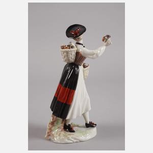 Nymphenburg "Schwammerlverkäuferin"