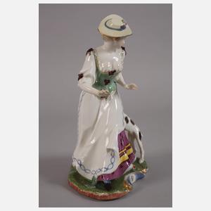 Nymphenburg "Dame mit zerissenem Rock und Hund"