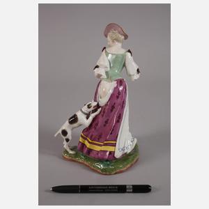 Nymphenburg "Dame mit zerissenem Rock und Hund"