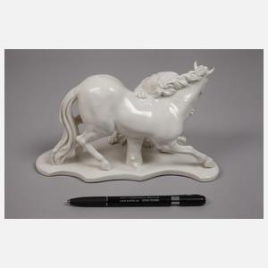 Nymphenburg "Löwe, Pferd anfallend"
