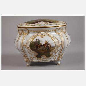 Rosenthal Deckeldose "Rokoko“ mit Figurenmalerei