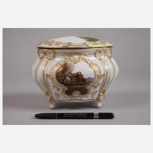Rosenthal Deckeldose "Rokoko“ mit Figurenmalerei