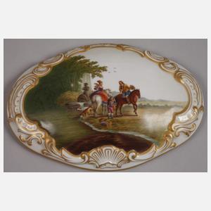 Rosenthal Deckeldose "Rokoko“ mit Figurenmalerei