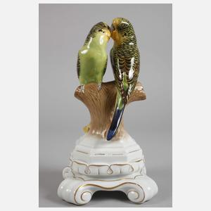 Rosenthal ”Zwei Wellensittiche”