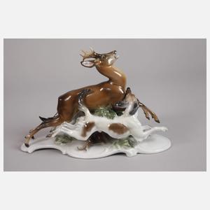 Rosenthal Jagdstück, Vogelgruppe und Meise