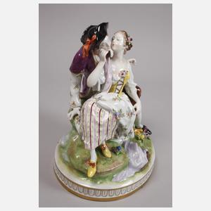 Volkstedt Rokokopaar - Der Wangenkuss