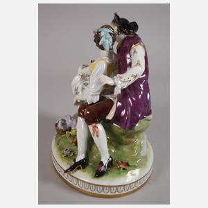 Volkstedt Rokokopaar - Der Wangenkuss