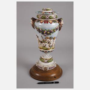 Volkstedt Lampenfuß im Capodimonte-Stil