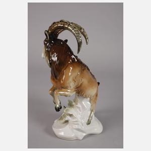 Karl Ens Volkstedt "Steinbock mit Echse"