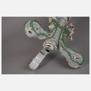 Wallendorf figürliche Blumensäule Watteaumalerei