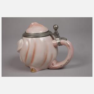 Thüringen drei Figurenkrüge als Schweine