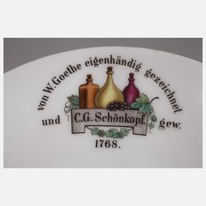 Andenkentasse Goethe und Schönkopf