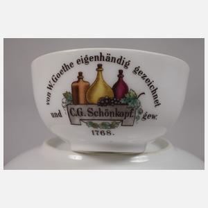 Andenkentasse Goethe und Schönkopf