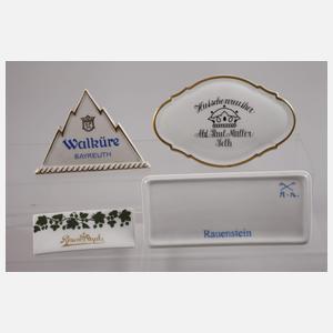 Konvolut Werbeaufsteller Porzellanmanufakturen