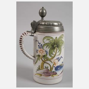 Dorotheenthaler Fayence-Walzenkrug