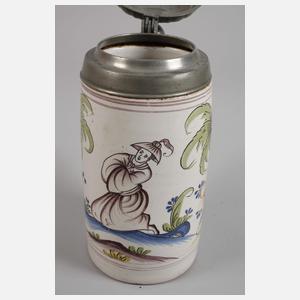 Dorotheenthaler Fayence-Walzenkrug