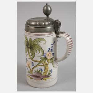 Dorotheenthaler Fayence-Walzenkrug