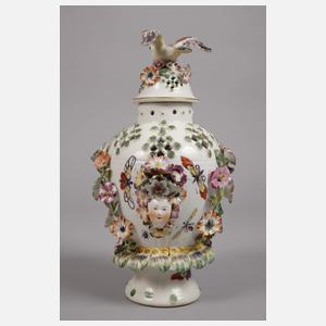 Potpourrivase Fayence