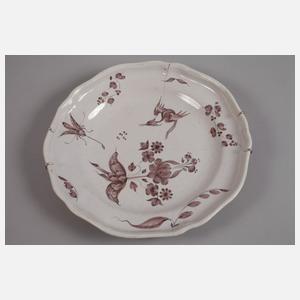 Lunéville Butterdose und Teller