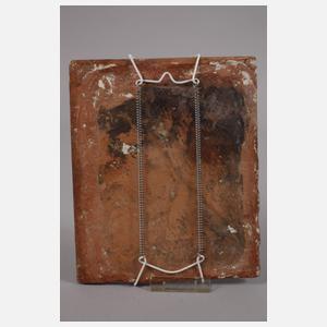 Zwei figürliche Wandfliesen