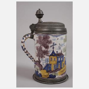 Kleiner Dresdner Fayencewalzenkrug