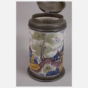 Kleiner Dresdner Fayencewalzenkrug