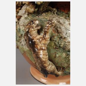 Große Historismusvase mit Jagdszene