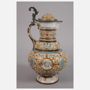 Villeroy & Boch große Bierkanne Historismus